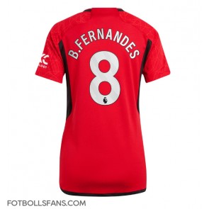 Manchester United Bruno Fernandes #8 Replika Hemmatröja Damer 2023-24 Kortärmad